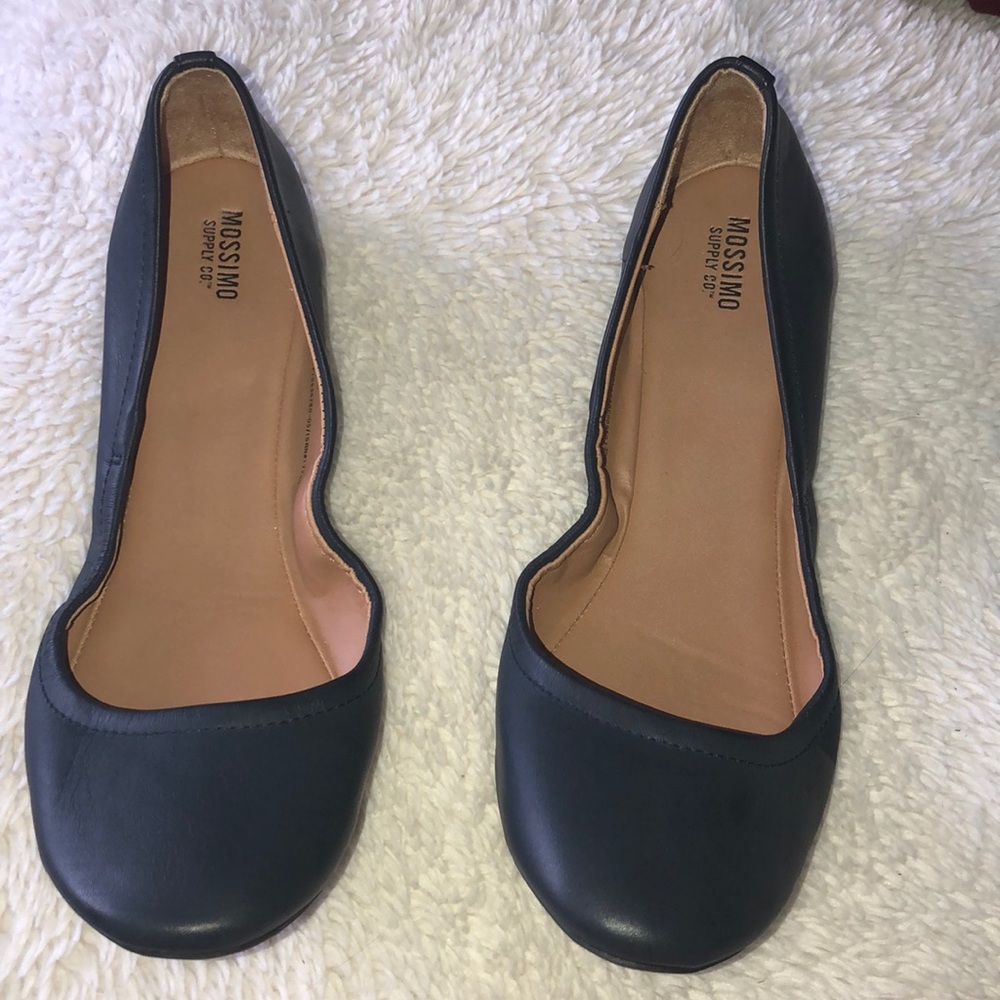Navy flats